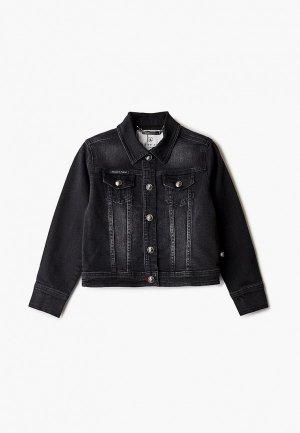 Куртка джинсовая Philipp Plein. Цвет: черный