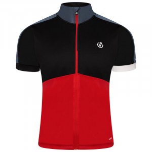 Мужская велосипедная рубашка на молнии с коротким рукавом Protraction II - красная DARE 2B, цвет rot 2B