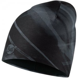 Шапка Microfiber & Polar Hat Raft, размер one size, черный, серый Buff. Цвет: черный