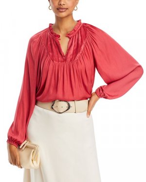 Блузка с замочной скважиной , цвет Pink T Tahari