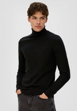 Вязаный свитер MIT TURTLENECK , цвет schwarz QS
