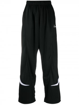 Спортивные брюки с вышитым логотипом Balenciaga. Цвет: черный