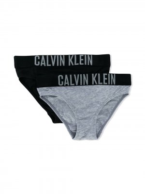 Комплект из двух трусов Calvin Klein Kids. Цвет: черный