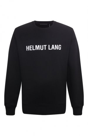 Хлопковый свитшот Helmut Lang. Цвет: чёрный
