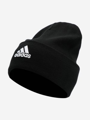 Шапка Logo, Черный, размер 58 adidas. Цвет: черный