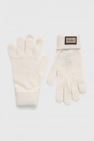 Перчатки с добавлением шерсти , бежевый Karl Lagerfeld