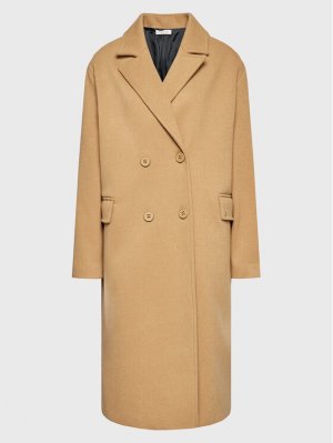 Переходное пальто стандартного кроя Please, коричневый PLEASE