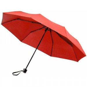 Мини-зонт , механика, 3 сложения, купол 98 см, 8 спиц, для женщин, красный Doppler. Цвет: красный