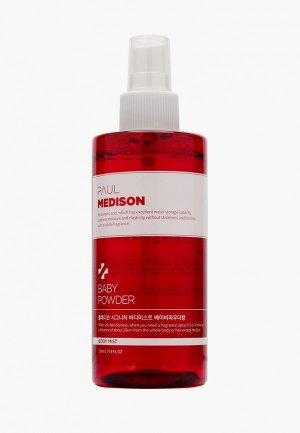 Спрей для тела парфюмированный Paul Medison мист и волос с пудровым ароматом, 211 мл. Цвет: красный