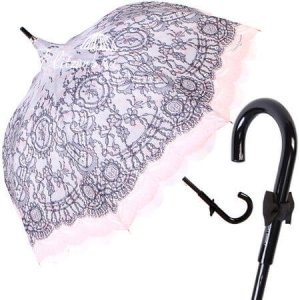 Зонт-трость женский механический 772-LA розовый Chantal Thomass