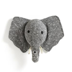 Голова слона, настенное украшение Lapilli AM.PM.. Цвет: серый