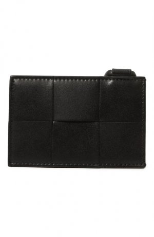 Кожаный футляр для кредитных карт Bottega Veneta. Цвет: чёрный