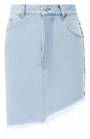 Джинсовая юбка Forte Dei Marmi Couture. Цвет: голубой