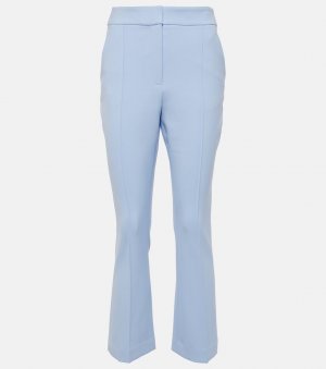 Укороченные расклешенные брюки tani с высокой посадкой , синий Veronica Beard