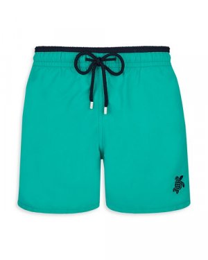 Однотонные шорты для плавания черепахового цвета , цвет Green Vilebrequin