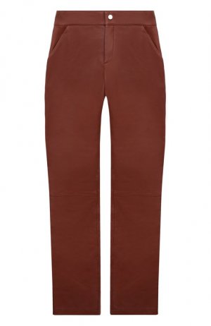 Кожаные брюки Chloé. Цвет: бордовый