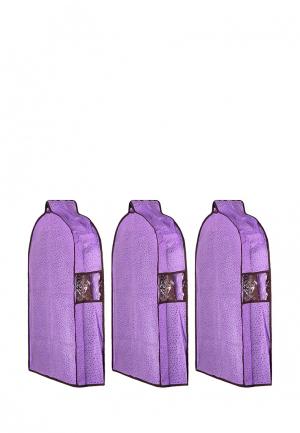 Комплект чехлов для верхней одежды 3 шт. El Casa MP002XU0CRYE. Цвет: фиолетовый
