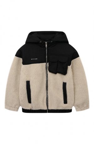 Утепленная куртка Givenchy. Цвет: чёрно-белый