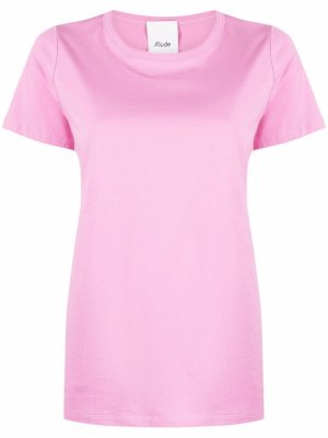 Short-sleeve cotton T-shirt Allude. Цвет: розовый