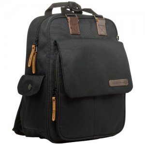Рюкзак-сумка BrunoVisconti CLASSIC, черный 12-010-013/01 Bruno Visconti. Цвет: черный