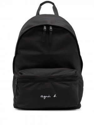 Рюкзак с логотипом agnès b.. Цвет: черный