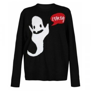 Пуловер , размер L, черный Charles Jeffrey Loverboy. Цвет: черный