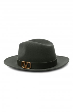 Фетровая шляпа VLogo Signature Valentino. Цвет: хаки