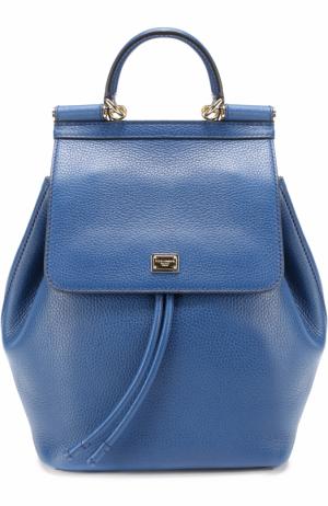 Рюкзак Sicily с клапаном Dolce & Gabbana. Цвет: синий
