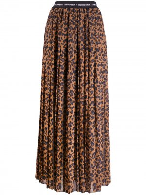 Юбка макси с леопардовым принтом MARCELO BURLON COUNTY OF MILAN. Цвет: коричневый