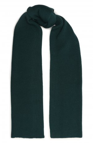 Шерстяной шарф Woolrich. Цвет: зелёный