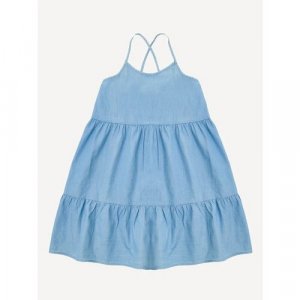 Платье , размер 10-11 лет, голубой GAP. Цвет: голубой