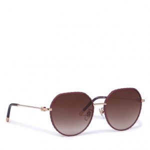Солнцезащитные очки Sunglasses, вишневый/бордовый/золотой Furla