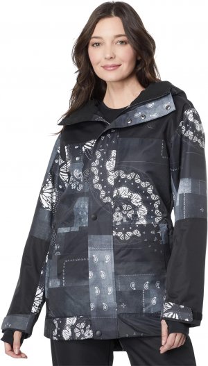 Куртка TC Aurora Recycled Insulated Jacket , цвет Black Bandana Print/Black Oakley