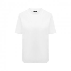 Хлопковая футболка Kiton. Цвет: белый