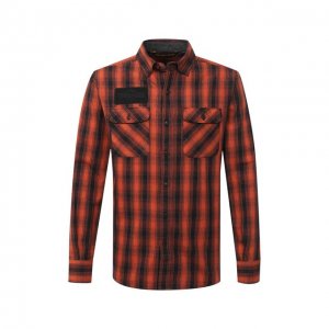 Хлопковая рубашка General Motorclothes Harley-Davidson. Цвет: оранжевый