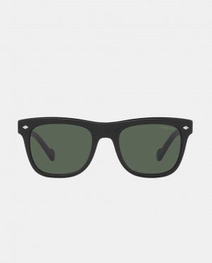 Черные квадратные мужские солнцезащитные очки из ацетата , черный Vogue