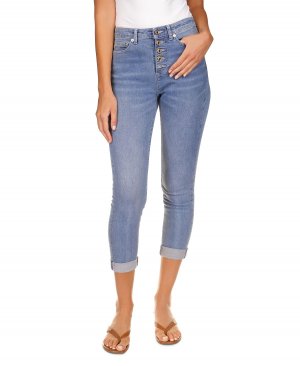 Женские укороченные джинсы-скинни selma с высокой посадкой, обычные и миниатюрные , мульти Michael Kors