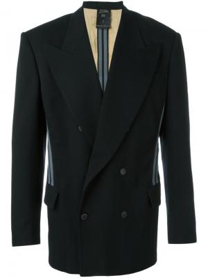 Пиджак с контрастными полосками Jean Paul Gaultier Vintage. Цвет: чёрный