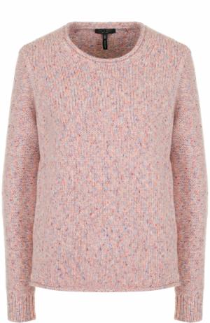 Шерстяной пуловер с круглым вырезом Rag&Bone. Цвет: розовый