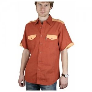 Рубашка мужская Casual 30T-3/1K, рос.р-р: 54-56/XL Maestro. Цвет: оранжевый