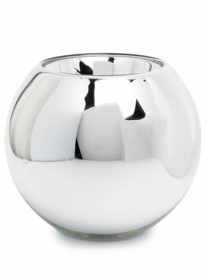Круглая ваза Uni Christofle. Цвет: серебристый