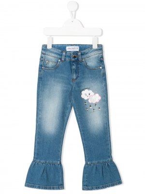 Расклешенные джинсы Simonetta. Цвет: синий