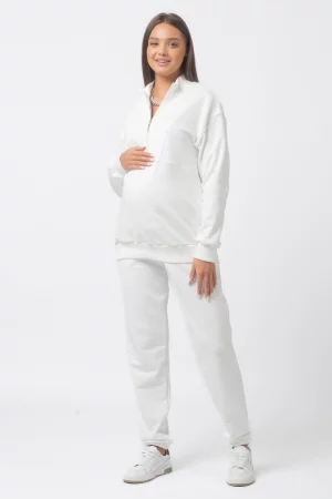 Костюм для беременных женский 11-81024MB белый 48 RU Magica bellezza. Цвет: белый