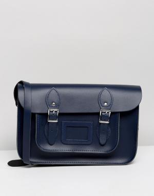 Классический портфель 12.5-Темно-синий Leather Satchel Company
