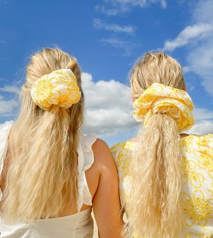 Резинка для волос с вышивкой X Olivia & Alice-Желтый Labelrail