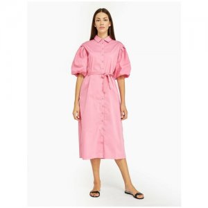 Платье-рубашка Emma&Gaia, повседневное, размер 42, розовый EMMA & GAIA. Цвет: розовый