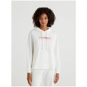 Худи United Colors of Benetton для женщин 22A-3J68D200G-074-L. Цвет: белый