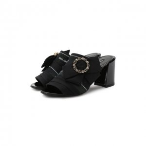 Текстильные сабо Keira Dolce & Gabbana. Цвет: чёрный