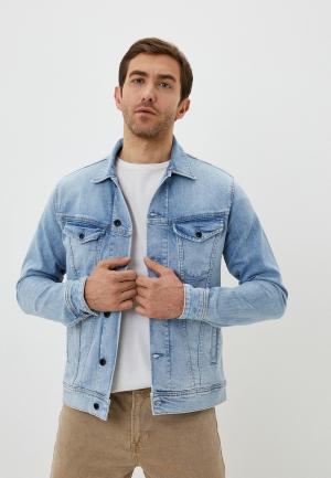 Куртка джинсовая Denham. Цвет: голубой