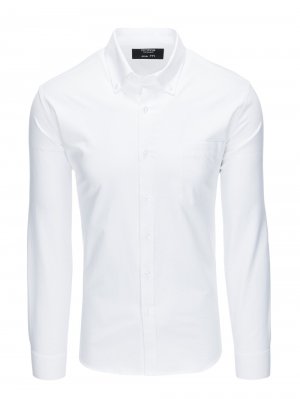 Рубашка узкого кроя на пуговицах SHOS-0108, белый Ombre
